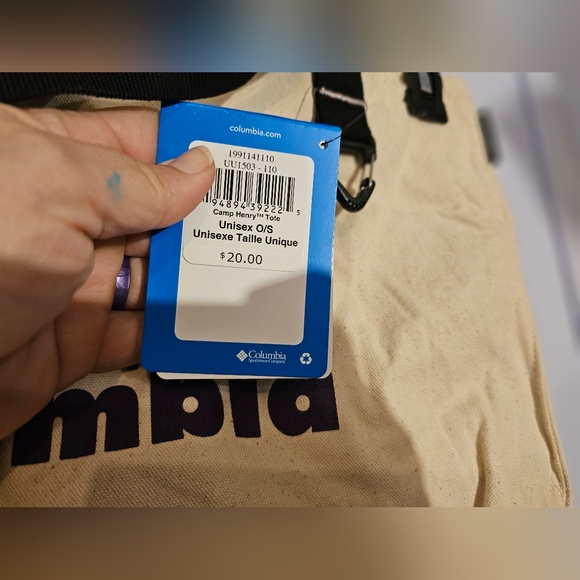 Columbia Canvas Tote Bag Pride Rainbow NWT - Picture 4 of 10